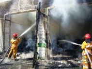 На Слонимской птицефабрике горел склад