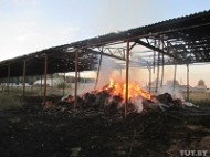 В Могилевской области горели дома и склад соломы